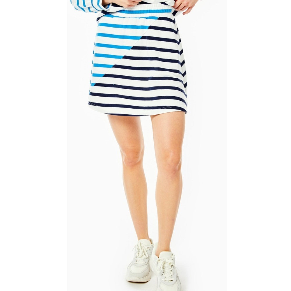 Addison Bay Blue and White Striped Skirt